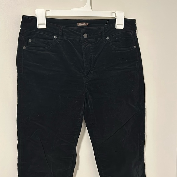 J. McLaughlin Black Velvet Suede Pants Size 4 - Picture 1 of 5